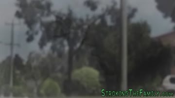 Stepdaughter gives head and strokes