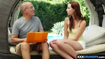 Naughty teen Chelsea Sun feels the need to fuck grandpa