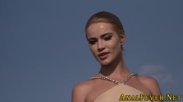 Blonde gets anal for cum sprayed face
