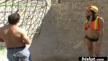 Sexy construction worker gets fucked hard