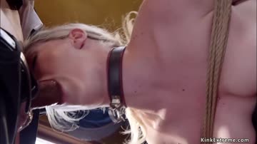 Anal slave queens banged in threesome