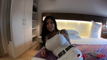 Big tit tattooed sex fiend Megan Inky gets creampied