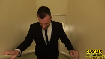 Dominated chubby slut sucks and rides