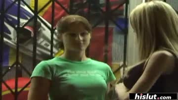 Lesbian chicks fucking in front of the cameras