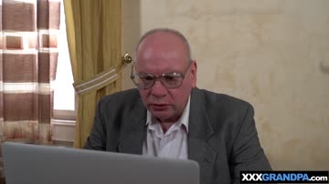 Naughty old professor seduces his naive teen student