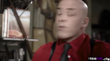Pervy principal Bridgette uses Derrick to lure Brooklyn into having sex with them