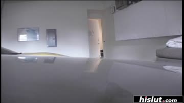 Cute blonde girl plays with two cocks