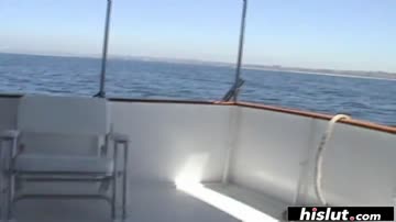 Vixen gets pumped hard on a yacht