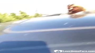 Fuck in car with Tinder date and get caught