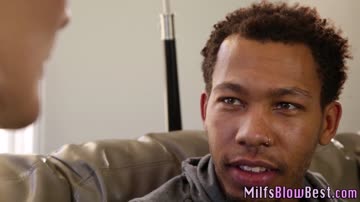 Milf gobbles black cock and gets fingered