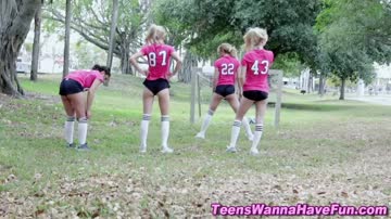 Pounded uniformed teens get cum facialized