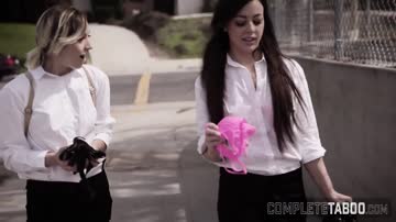 Bad behaved teens sucking