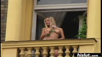Premium blondie getting ploughed in a three way