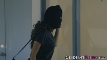 Bound latina teen gets fucked