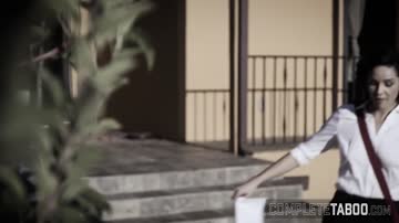 Taboo teen gets rough fucked