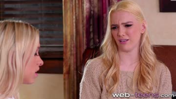 Petite blonde lesbian eaten out