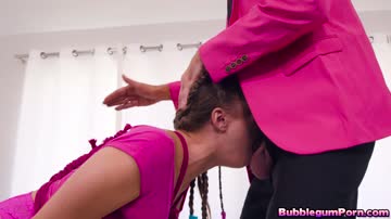 Horny DOM helps teen slut reaches multiple orgasms