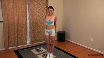 big breasted dillion harper is made to exercise & skip naked by the producer.
