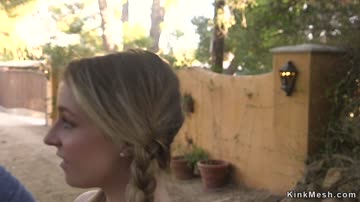 Husband bangs wife in bdsm roleplay