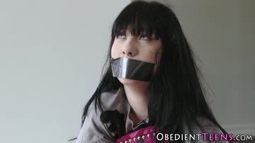 Bound teens gets ass fucked rough