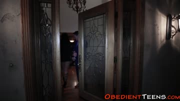 Tied teen group fucked and facialized