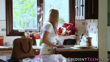 Kinky lesbian riding strapon cock