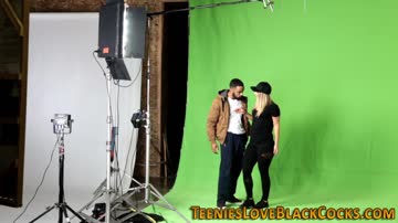 Blonde teen takes bbc in her tight pussy