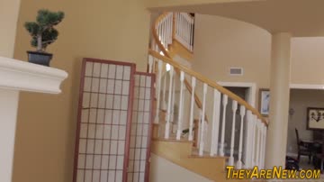 Tattooed teen porn newbie sucks and tugs pov