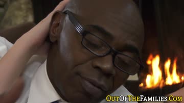 Real stepdaughter rides big black dick
