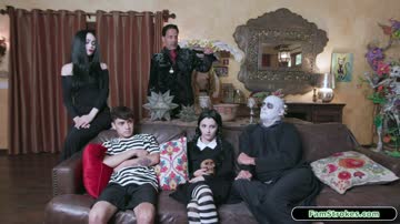 Addams family having an orgy where everyone fucks each other