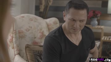 Babysitter Arietta anally banged by mature man John Strong