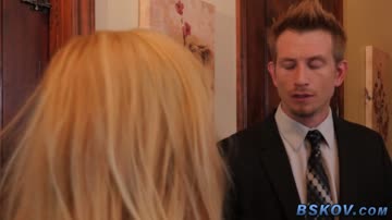 Blonde gets ass and pussy fucked
