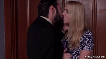Dude bangs fiance and brunette slave