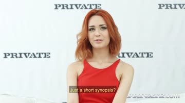 beautiful redhead michelle carr has her audition in coldest russia.