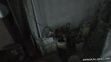 Inked blonde fucked in live show