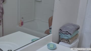 Stepson catches his stepmom Kat Dior masturbating