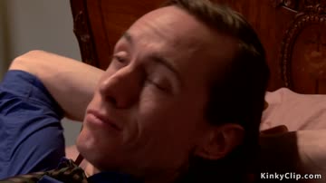 Man tied and fucked sexy maid