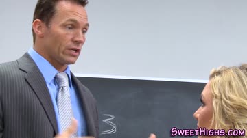 Highschool teen gets tits and mouth spermed
