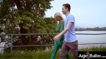 Mature nanny Nadya bangs young Nikki and take his creamy load