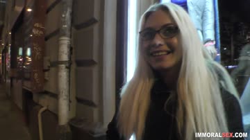 Masturbating teenager on show