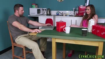 Cfnm brits secretly suck and stroke cock