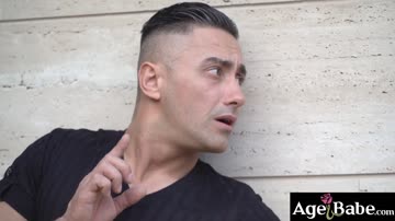 Mature Irene likes a young charming man like Mugur