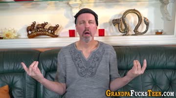 Teen throats granddaddys cock