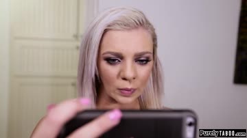 Gf makes bf watch her suck and get fucked during videochat