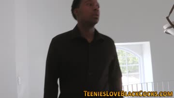 Asian teen rides big black cock