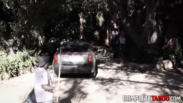 Blind teen riding black cock