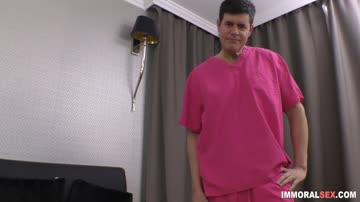 Teenager bounces on cock live
