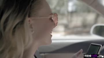 Hot blonde chick getting a hard dick down from behind