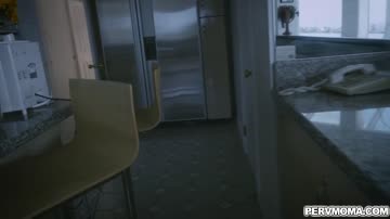 Horny stepmom moans inside her room masturbating
