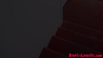 Stepsis teen sucks bbc and gets pussy plowed
